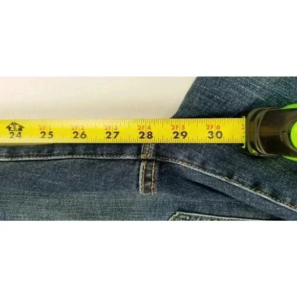 Tommy Hilfiger Size 8 Womens Embroidered Pocket Logo Blue Denim Jeans 28" Inseam - Picture 6 of 13